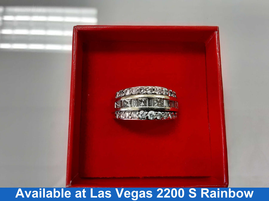 Women's Ring - White Gold 14k (.585) 8.1 grams Size 8.5