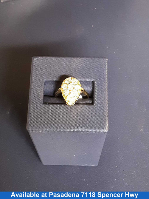 Women's Ring - Yellow Gold 14k (.585) 3.3 grams Size 20