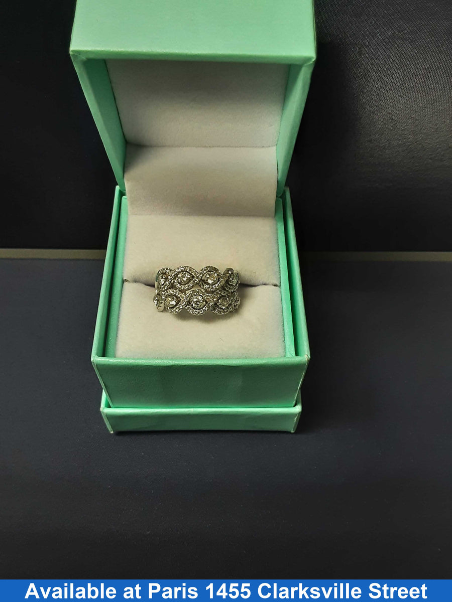 Women's Ring - White Gold 14k (.585) 7.4 grams Size 20