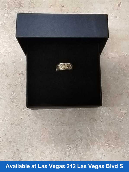 Ring - Wedding Band - White Gold 14k (.585) 7.5 grams Size 20