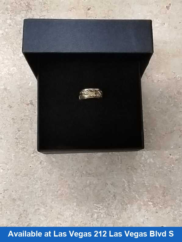 Ring - Wedding Band - White Gold 14k (.585) 7.5 grams Size 20