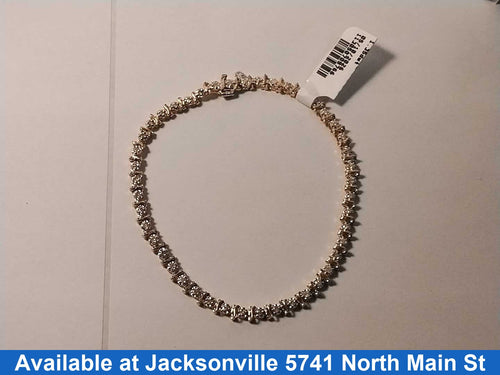 Tennis Bracelet - Yellow Gold 14k (.585) 8.1 grams 8 inch