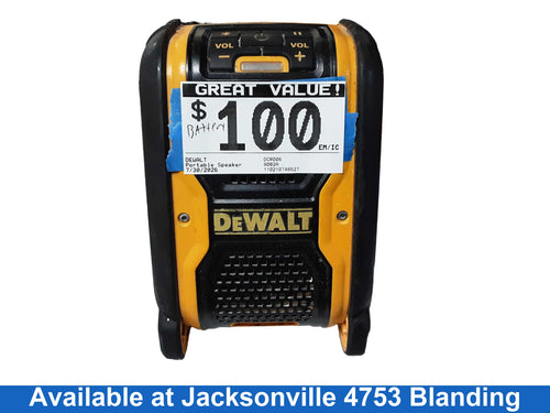 Dewalt Dcr006 Yellow Portable Speaker