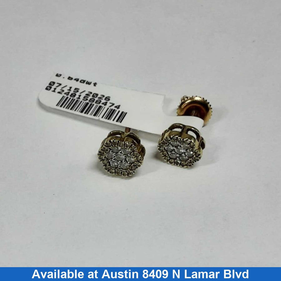 Gold Ball Earrings - Yellow Gold 10k (.417) 1.6 grams