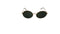 Ray-ban Oval Gold Sunglasses