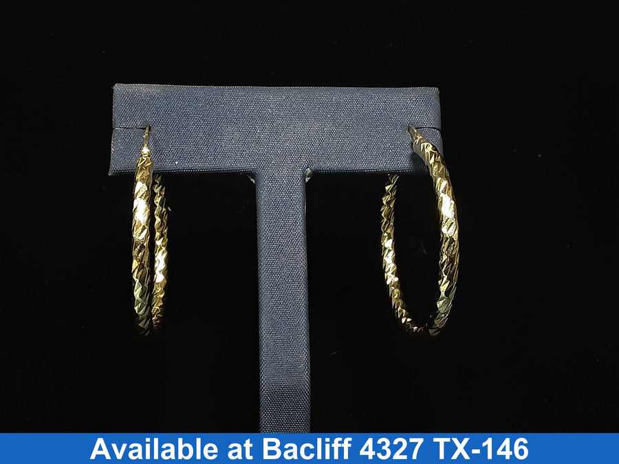 Bangle Earrings - Yellow Gold 14k (.585) 2.6 grams