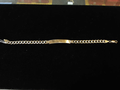 ID Bracelet - Yellow Gold 14k (.585) 9.1 grams 7 inch