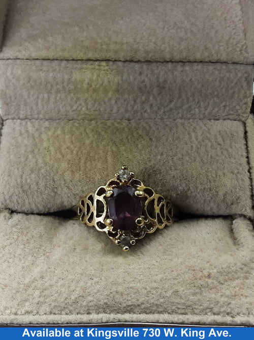 Women's Ring - Yellow Gold 10k (.417) 2.7 grams Size 8