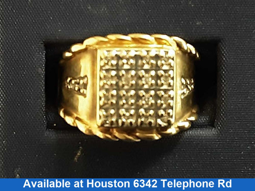 Men's Ring - Yellow Gold 10k (.417) 7 grams Size 11