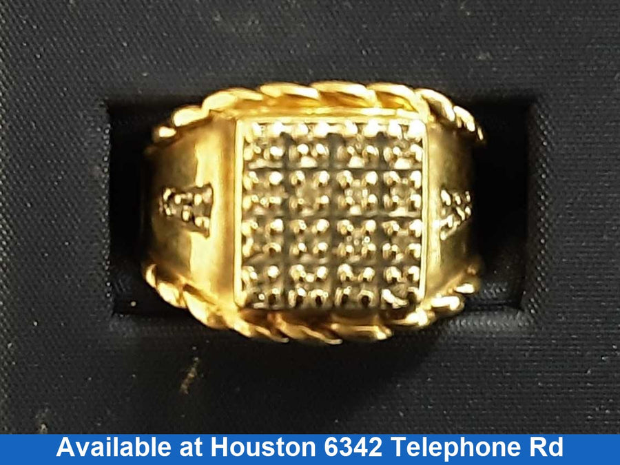 Men's Ring - Yellow Gold 10k (.417) 7 grams Size 11