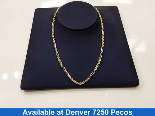 Rope Chain - Yellow Gold 14k (.585) 16.4 grams 22 inch