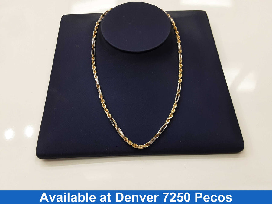 Rope Chain - Yellow Gold 14k (.585) 16.4 grams 22 inch