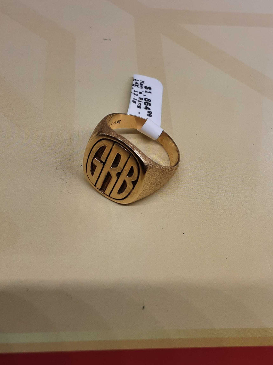 Men's Ring - Yellow Gold 14k (.585) 13.1 grams Size 9.5