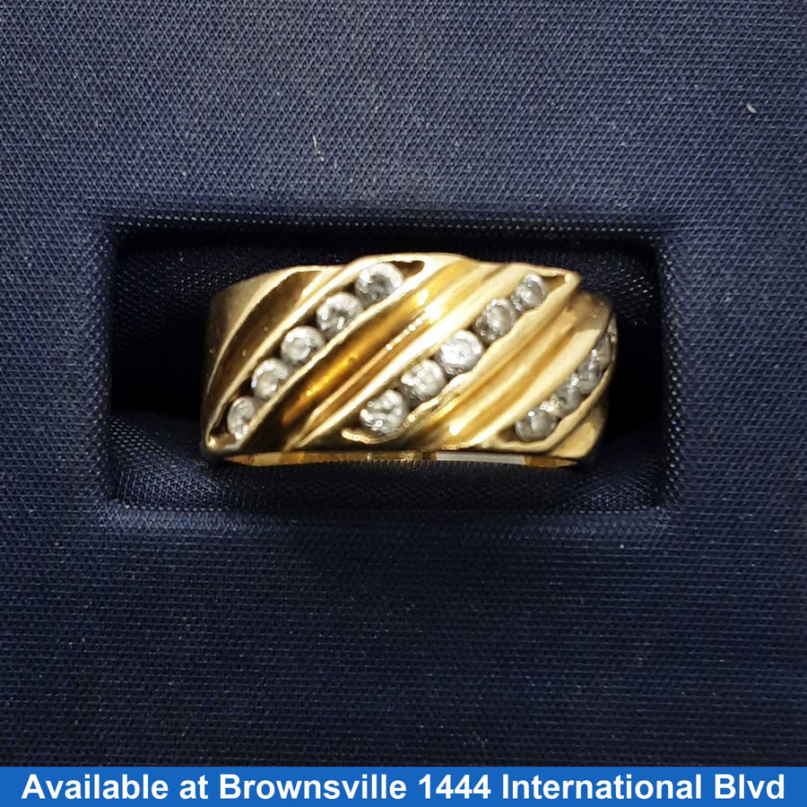 Ring - Wedding Band - Yellow Gold 10k (.417) 4.8 grams Size 6
