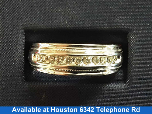 Ring - Wedding Band - White Gold 14k (.585) 6.1 grams Size 11.5