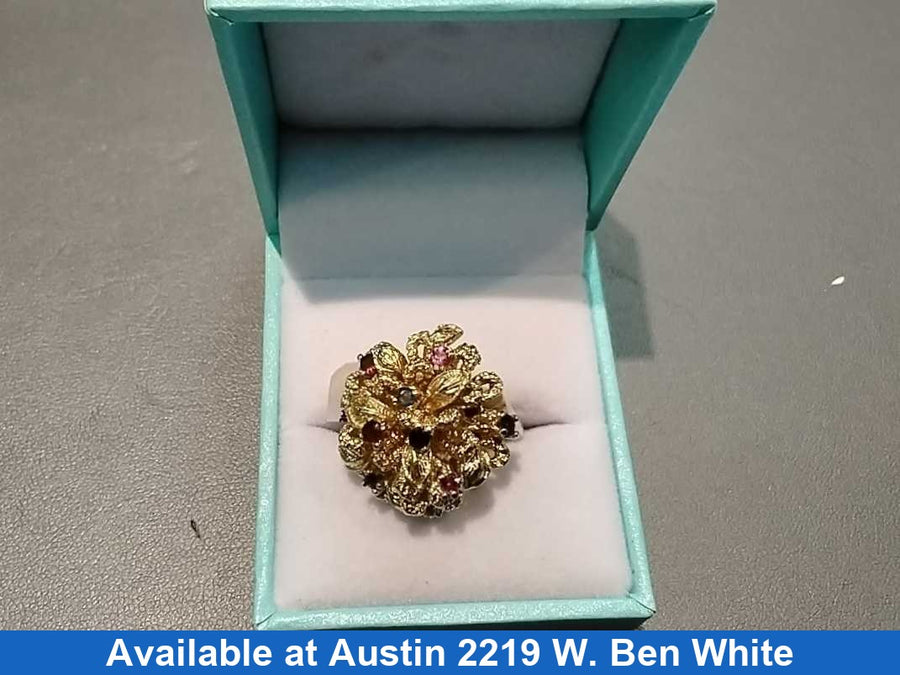 Women's Ring - Yellow Gold 14k (.585) 11.2 grams Size 9.5