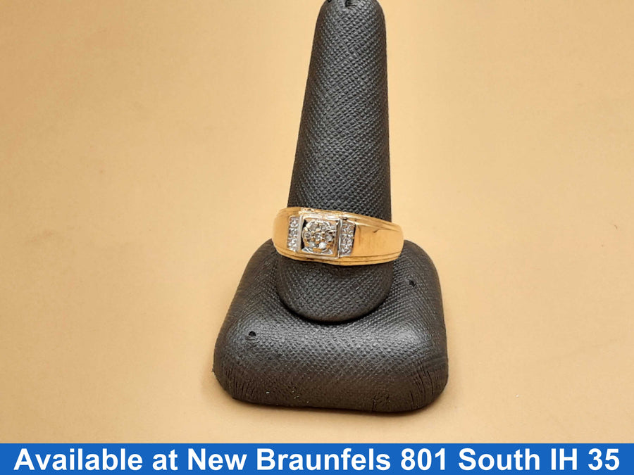 Men's Ring - Yellow Gold 10k (.417) 3.9 grams Size 12.5