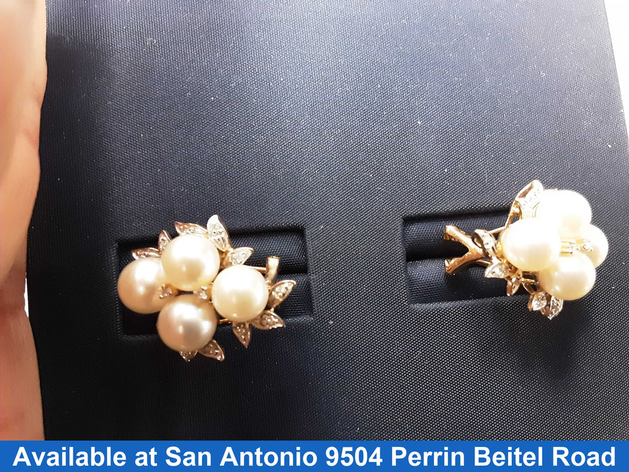 Earrings - Yellow Gold 14k (.585) 9.1 grams
