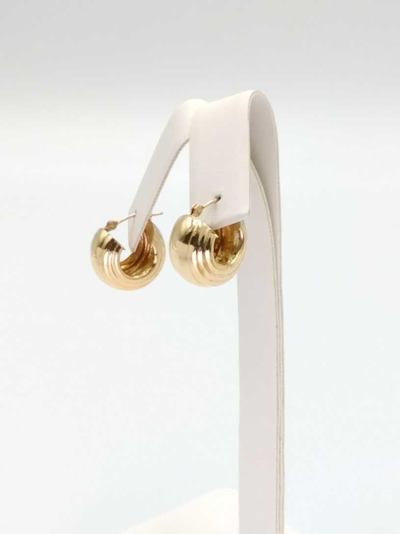 Hoop Earrings - Yellow Gold 10k (.417) 2 grams