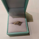 Ring - Engagement Set - Yellow Gold 14k (.585) 2.4 grams Size 6.5