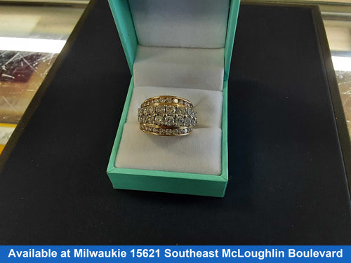 Men's Ring - Yellow Gold 14k (.585) 8.6 grams Size 7.5