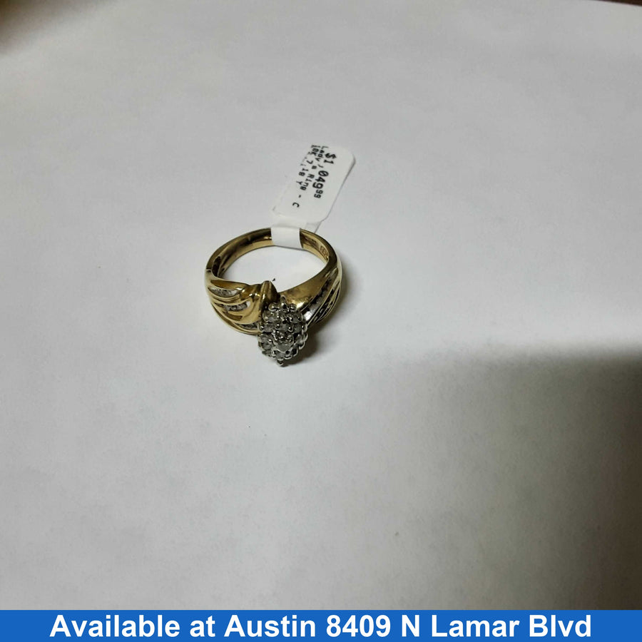 Women's Ring - Yellow Gold 10k (.417) 7.1 grams Size 9