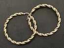 Hoop Earrings - Yellow Gold 10k (.417) 4.6 grams