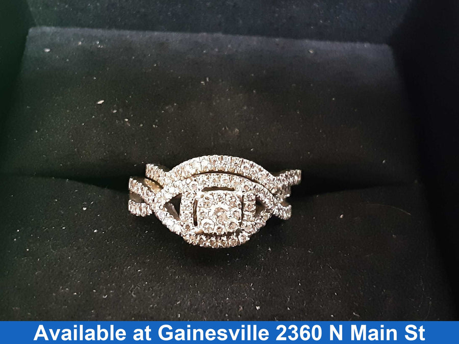 Ring - Engagement Set - White Gold 10k (.417) 3.8 grams Size 6
