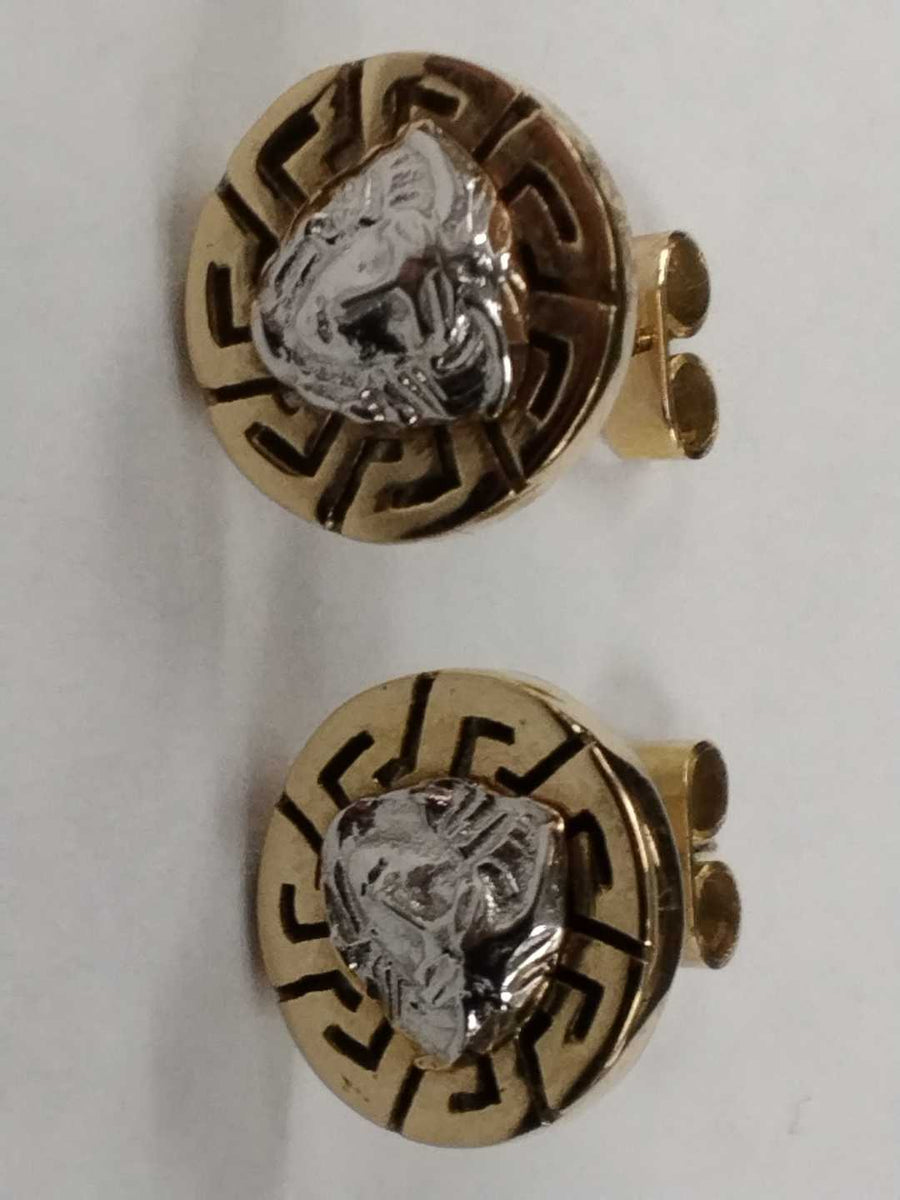 Double Stud Earring - Yellow Gold 10k (.417) 3.5 grams