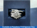 Ring - Engagement Set - White Gold 10k (.417) 5 grams Size 20
