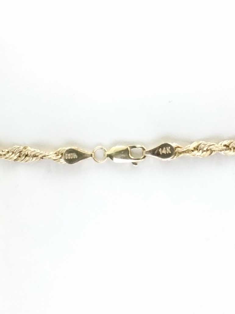 Rope Bracelet - Yellow Gold 14k (.585) 2.8 grams 8 inch