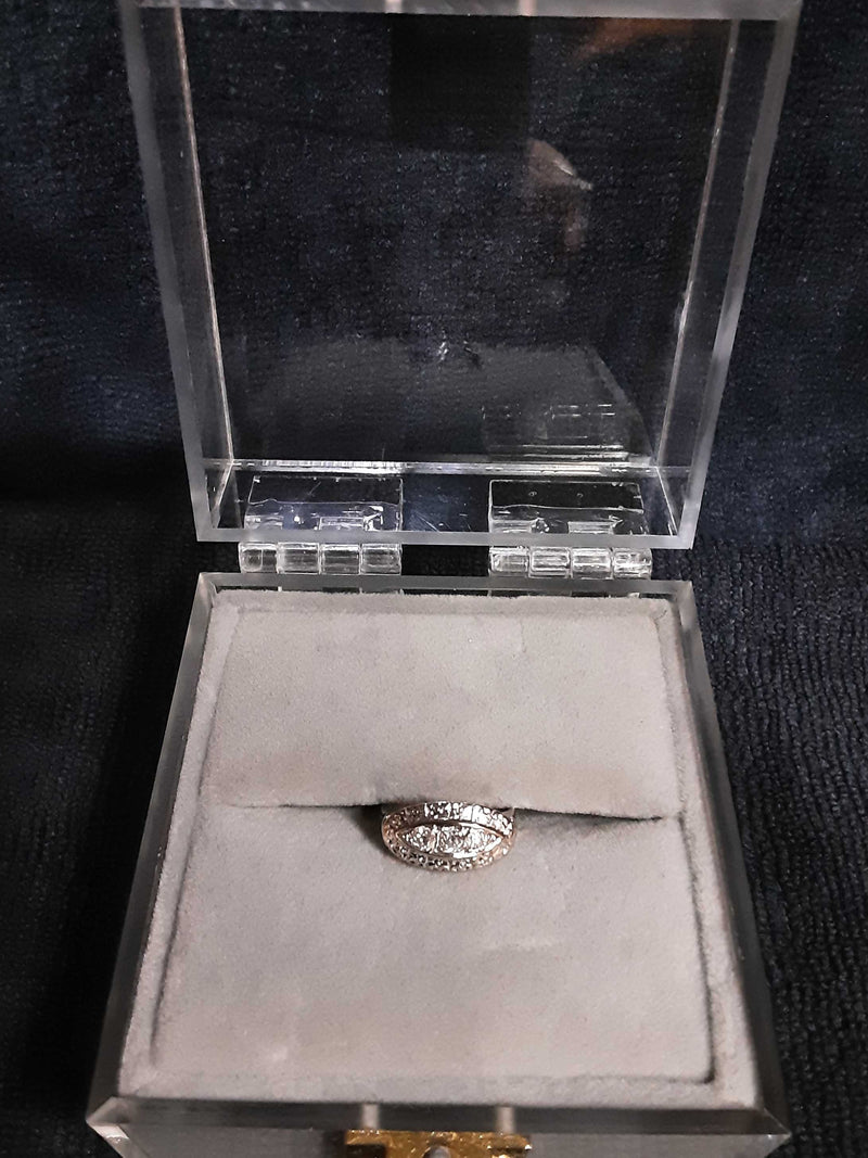 14k Diamond Cluster Ring