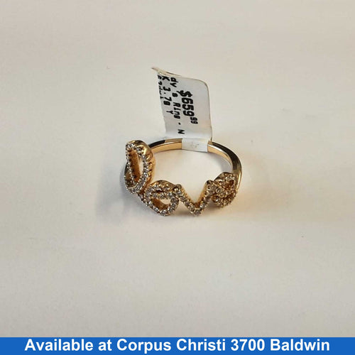 Women's Ring - Yellow Gold 14k (.585) 3.7 grams Size 8