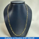 Figaro Chain - Yellow Gold 14k (.585) 8.1 grams 24 inch