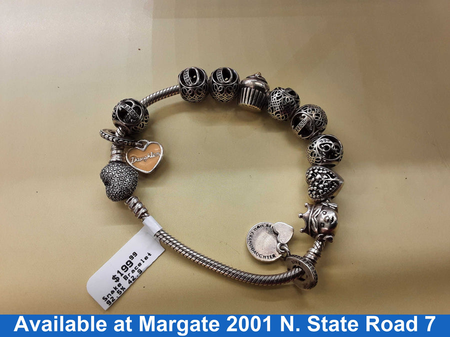 Snake Bracelet - Silver 42.9 grams 8 inch