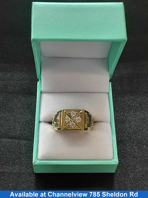 Men's Ring - Yellow Gold 14k (.585) 8.4 grams Size 9