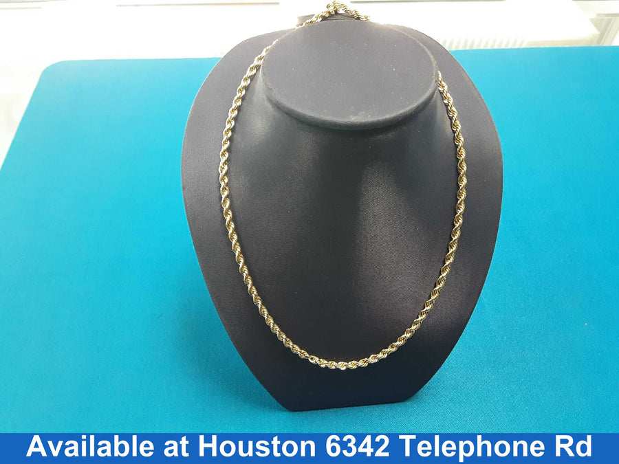 Rope Chain - Yellow Gold 10k (.417) 5.8 grams 24 inch