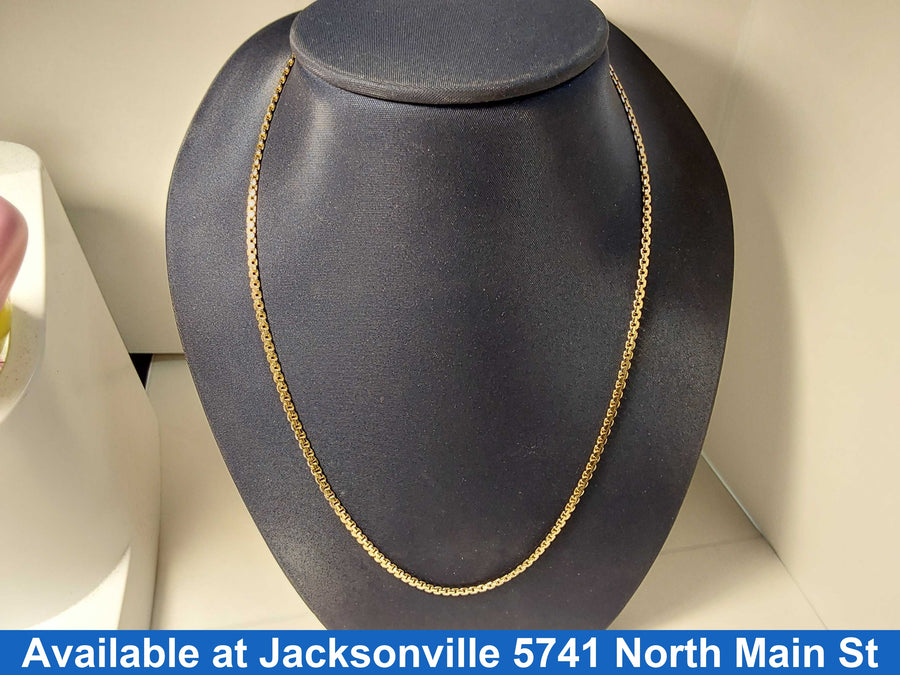 Serpentine Chain - Yellow Gold 14k (.585) 10.6 grams 24 inch