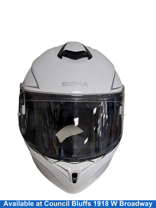 Sena Outrush R White Helmet