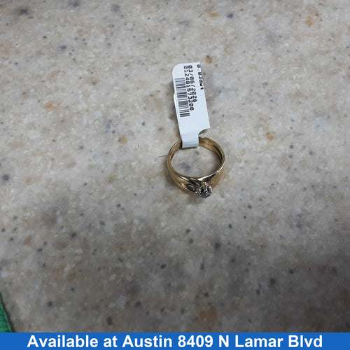 Women's Ring - Solitaire - Yellow Gold 14k (.585) 3.1 grams Size 9
