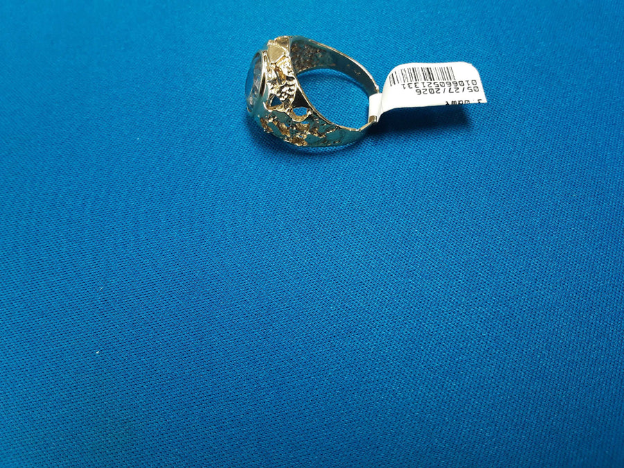 Men's Ring - Yellow Gold 14k (.585) 8.3 grams Size 9.5