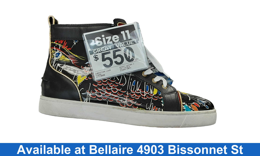 Christian Louboutin Patent Leather High Top Multi-color