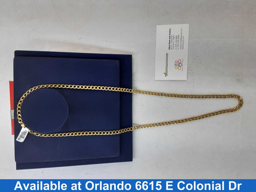 Cuban Link Chain - Yellow Gold 18k (.750) 27.5 grams 28 inch