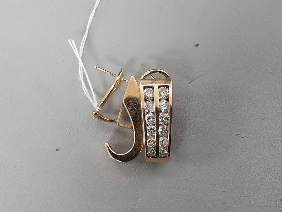 Jacket Earrings - Yellow Gold 14k (.585) 12.6 grams