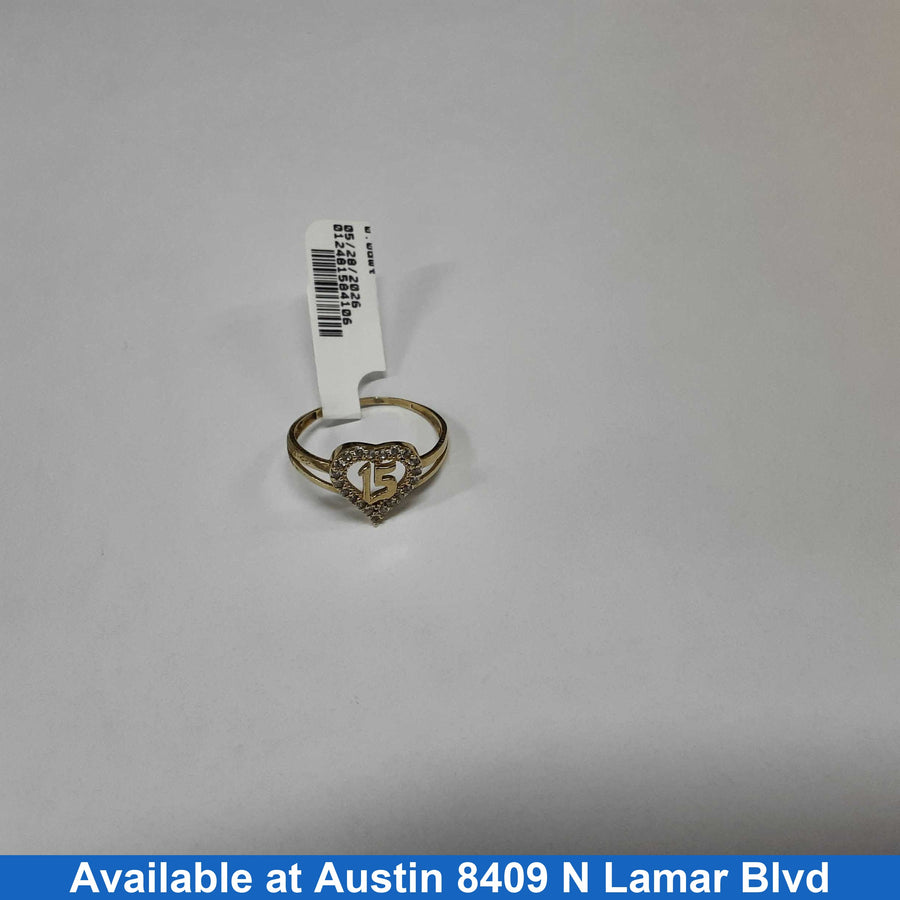 Women's Ring - Yellow Gold 10k (.417) 1.4 grams Size 9
