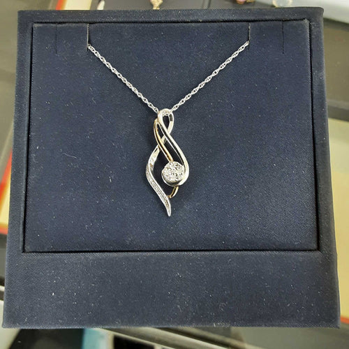 Diamond Pendant - Silver 2.7 grams