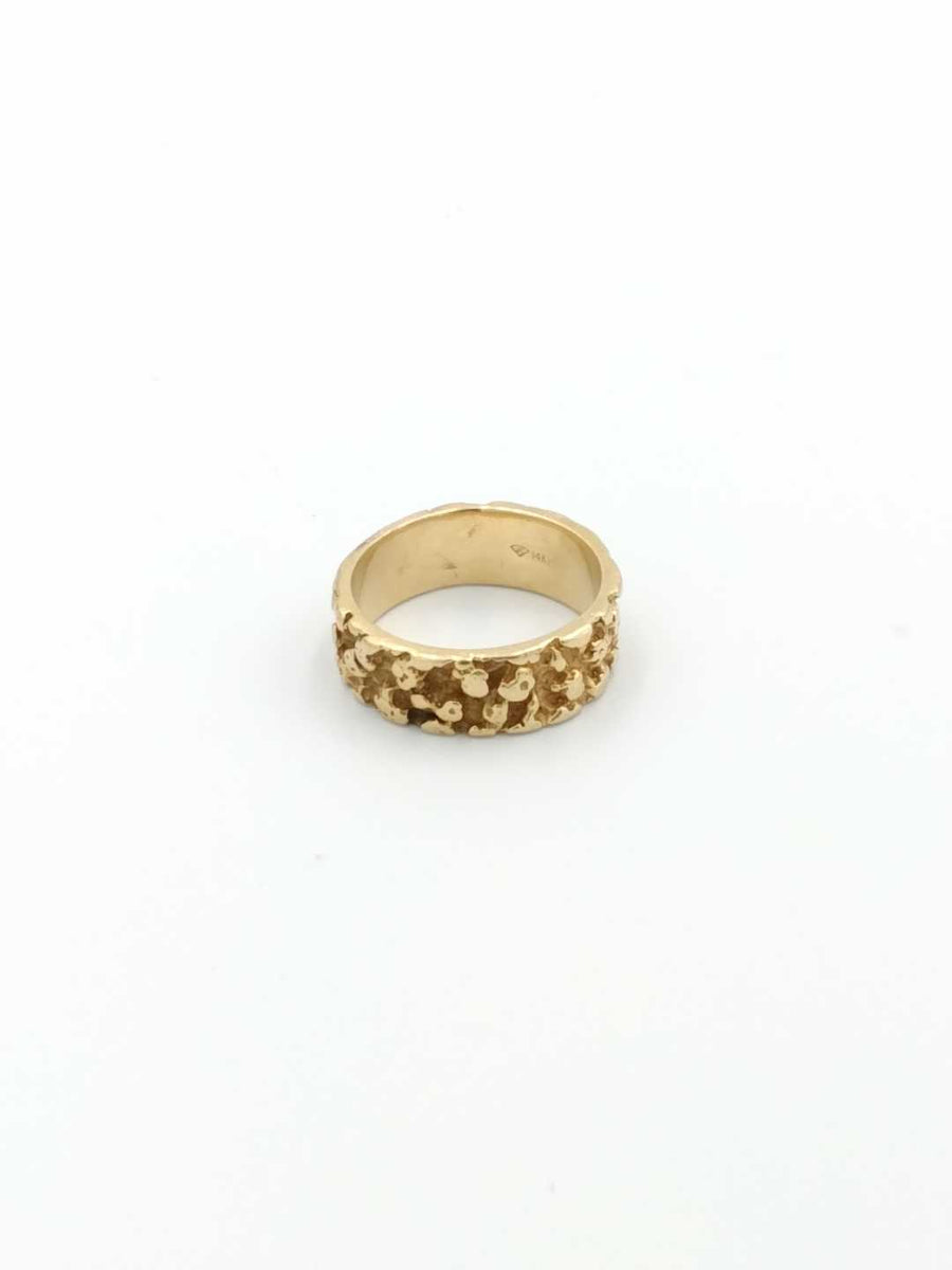 Men's Ring - Yellow Gold 14k (.585) 8.7 grams Size 10.5
