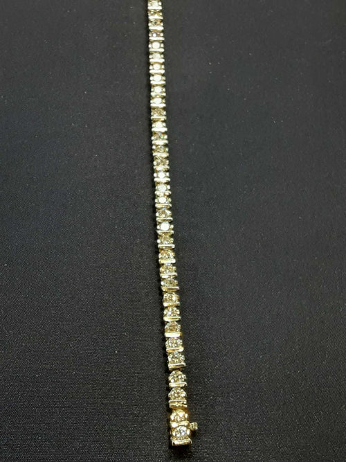 Tennis Bracelet - White Gold 14k (.585) 13.6 grams 7 inch