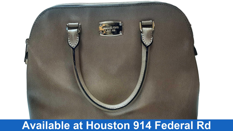 Michael Kors Cindy Dome Satchel Beige / Tan Purse / Handbag