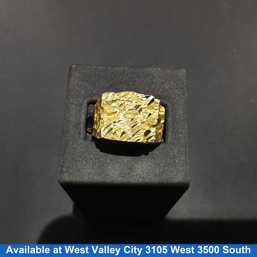 Men's Ring - Yellow Gold 10k (.417) 4.9 grams Size 15
